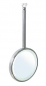 Preview: Bravat by Dietsche 411510 - LED Hand & Stand Doppel Kosmetikspiegel "PEONIA", 5x Vergößerung + Normal, Ø15cm, verchromt